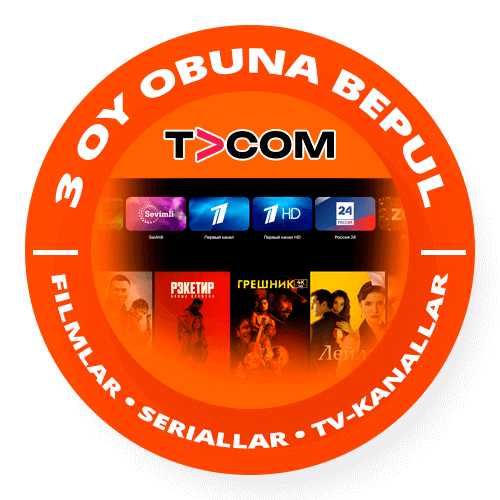 TV COM +3 oy bepul