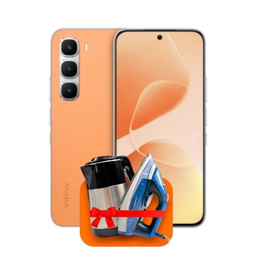 Infinix Hot 60 Pro 8/256ГБ 4G (Orange Rose Valley) + (Утюг или электрочайник) + 100 ГБ интернета + 3 месяца ТV-COM в подарок!
