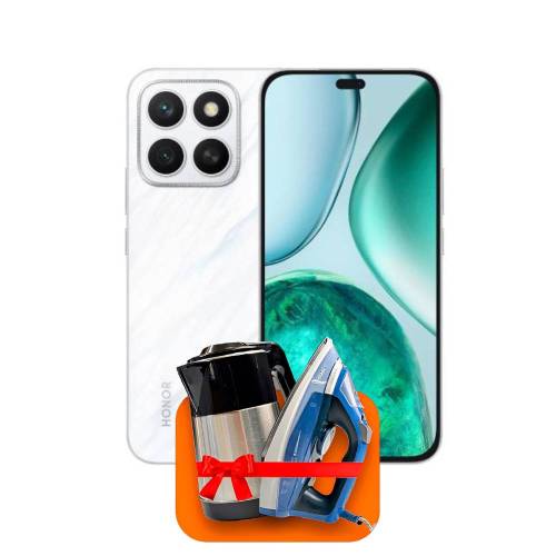 Honor X8c 8/256GB (Moonlight White) + (Утюг или электрочайник) + 100 ГБ интернета + 3 месяца бесплатного TV-COM