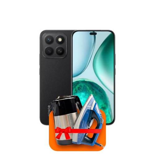 Honor X8c 8/128GB (Чёрный) + (Утюг или электрочайник) + 100 ГБ интернета + 3 месяца бесплатного TV-COM