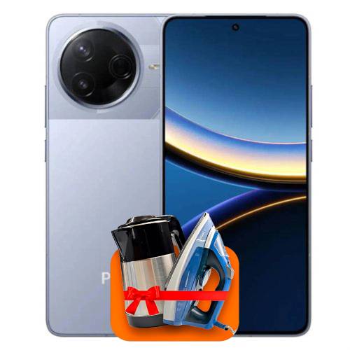 Xiaomi Poco F7 Pro 12/256ГБ Global Version Синий + (Утюг или электрочайник) + 100 ГБ интернета + 3 месяца ТV-COM в подарок!