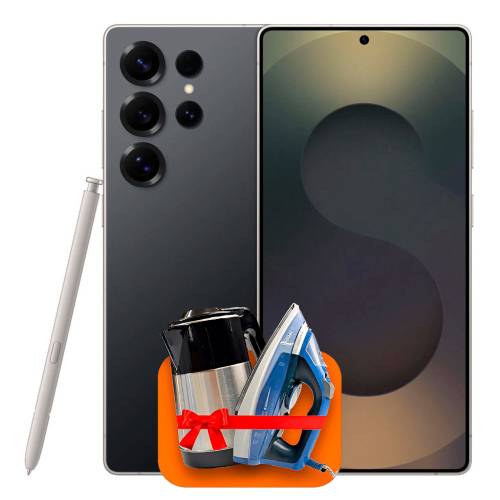 Samsung Galaxy S25 Ultra 5G 12/512ГБ Титановый Чёрный + (Утюг или электрочайник) + 100 ГБ интернета + 3 месяца ТV-COM в подарок!