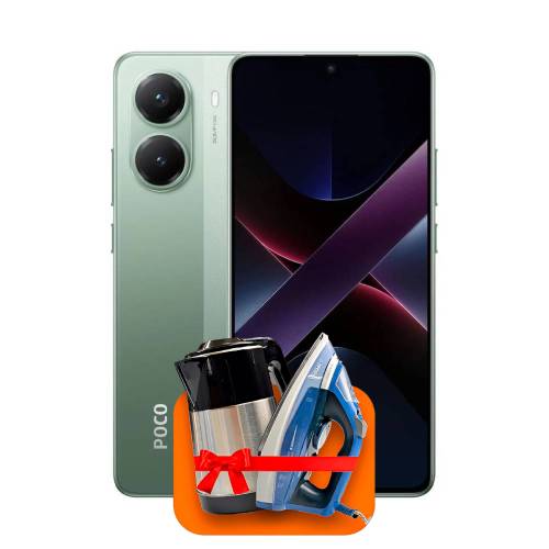 Xiaomi Poco X7 Pro 12/256 ГБ Global Version (Green) + (Утюг или электрочайник) + 100 ГБ интернета + 3 месяца ТV-COM в подарок!